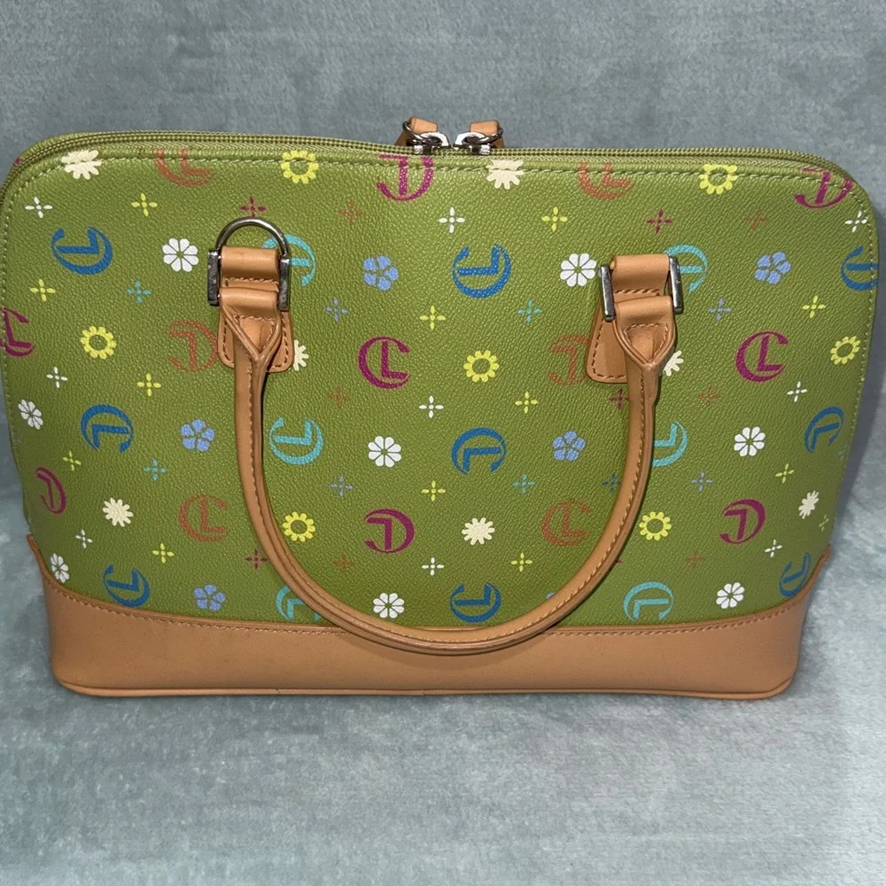 Stylish Green Floral Women's Bag